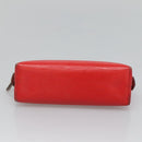 LOUIS VUITTON Epi Pochette Cosmetic PM Pouch Red M41114 LV Auth MX388-6