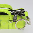 LOUIS VUITTON Taigalama Porte Cles Mini Keepall Charm Yellow M01048 Auth MX390-16