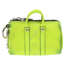 LOUIS VUITTON Taigalama Porte Cles Mini Keepall Charm Yellow M01048 Auth MX390-3