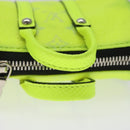 LOUIS VUITTON Taigalama Porte Cles Mini Keepall Charm Yellow M01048 Auth MX390-7