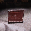 FENDI Zucca Canvas Mini Croissant Hand Bag Black Brown Silver Auth MX391V-21