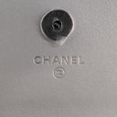 CHANEL Matelasse Chain Shoulder Bag Leather Silver CC Auth MX400AM-21