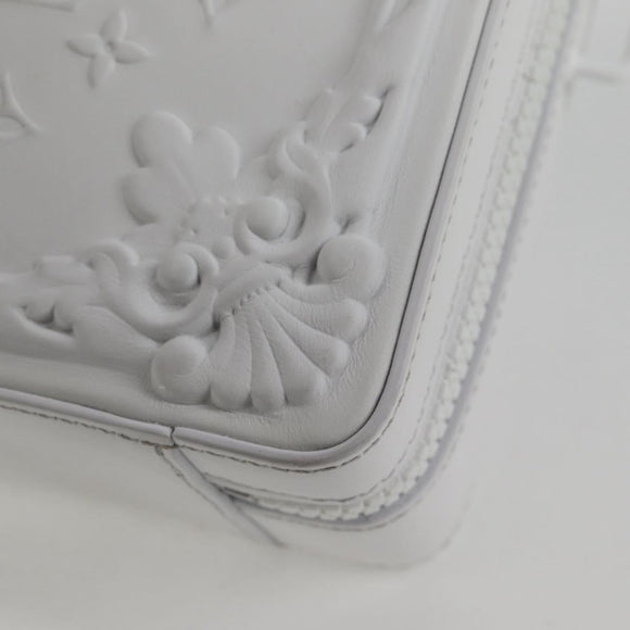 LOUIS VUITTON Monogram LV Ornament Soft Trunk Bag White M21833 LV Auth MX402SM