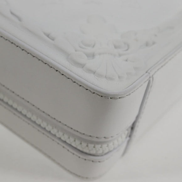 LOUIS VUITTON Monogram LV Ornament Soft Trunk Bag White M21833 LV Auth MX402SM