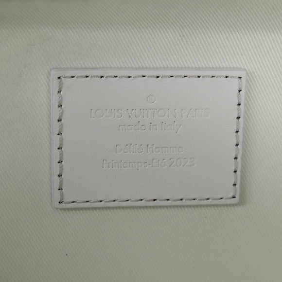 LOUIS VUITTON Monogram LV Ornament Soft Trunk Bag White M21833 LV Auth MX402SM