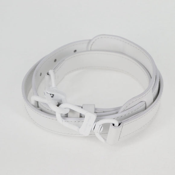 LOUIS VUITTON Monogram LV Ornament Soft Trunk Bag White M21833 LV Auth MX402SM