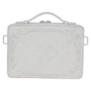 LOUIS VUITTON Monogram LV Ornament Soft Trunk Bag White M21833 LV Auth MX402SM-2
