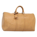 LOUIS VUITTON Epi Keepall 50 Boston Bag Beige M42941 LV Auth MX411-1