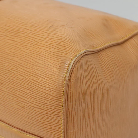 LOUIS VUITTON Epi Keepall 50 Boston Bag Beige M42941 LV Auth MX411