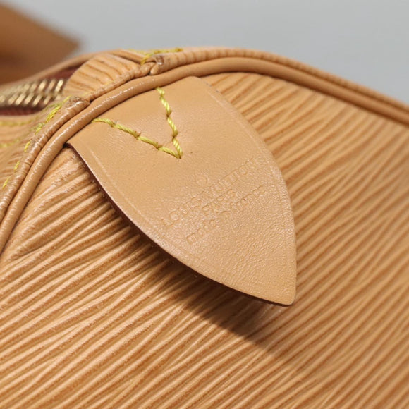 LOUIS VUITTON Epi Keepall 50 Boston Bag Beige M42941 LV Auth MX411