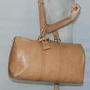 LOUIS VUITTON Epi Keepall 50 Boston Bag Beige M42941 LV Auth MX411-21