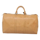 LOUIS VUITTON Epi Keepall 50 Boston Bag Beige M42941 LV Auth MX411-2