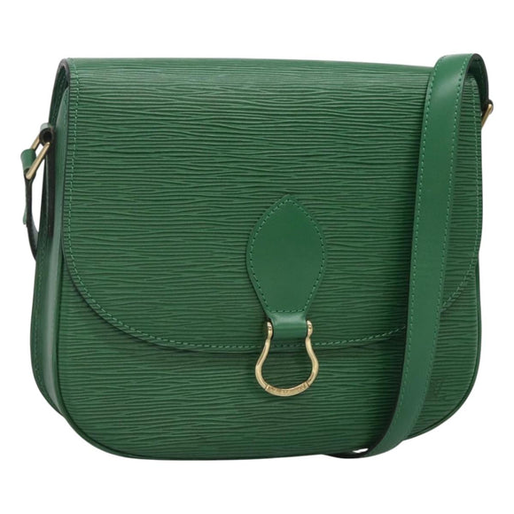 LOUIS VUITTON Epi Saint Cloud GM Shoulder Bag Green M52194 LV Auth MX412