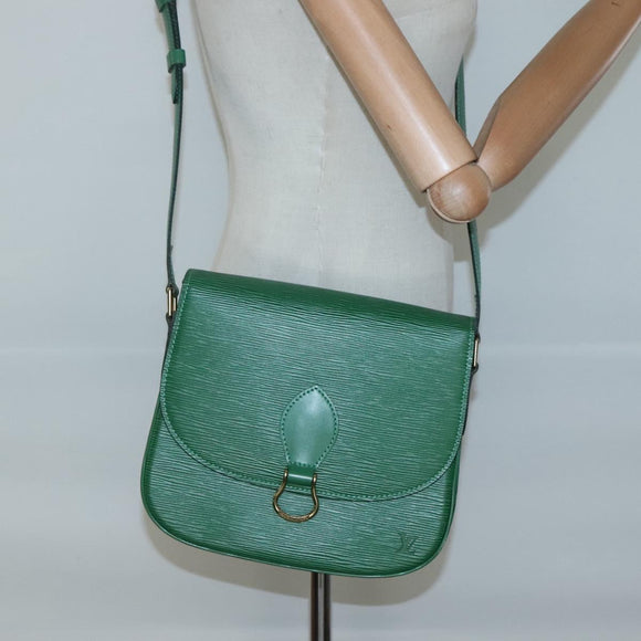 LOUIS VUITTON Epi Saint Cloud GM Shoulder Bag Green M52194 LV Auth MX412
