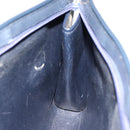 Christian Dior Trotter Canvas Hand Bag Navy Gold Auth MX415-19