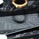 Salvatore Ferragamo Gancini Shoulder Bag Leather Black Gold Auth MX418-11