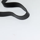 Salvatore Ferragamo Gancini Shoulder Bag Leather Black Gold Auth MX418-7