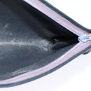 Christian Dior Trotter Canvas Shoulder Bag Navy Gold Auth MX421-12