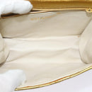 CHANEL Matelasse Chain Shoulder Bag Leather Gold CC Auth MX423-10