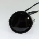 Salvatore Ferragamo Gancini Shoulder Bag Leather Vinyl Black Gold Auth MX425-5