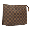LOUIS VUITTON Damier Ebene Poche Toilette 26 Pouch N47543 LV Auth MX437-1