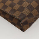LOUIS VUITTON Damier Ebene Poche Toilette 26 Pouch N47543 LV Auth MX437-15