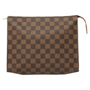 LOUIS VUITTON Damier Ebene Poche Toilette 26 Pouch N47543 LV Auth MX437-13