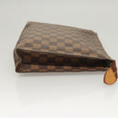LOUIS VUITTON Damier Ebene Poche Toilette 26 Pouch N47543 LV Auth MX437-4