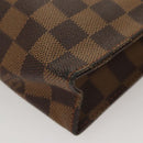 LOUIS VUITTON Damier Ebene Poche Toilette 26 Pouch N47543 LV Auth MX437-14