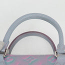 LOUIS VUITTON Monogram Empreinte On The Go PM Bag 2way Blue M46067 Auth MX449A-14