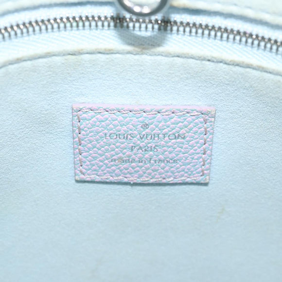 LOUIS VUITTON Monogram Empreinte On The Go PM Bag 2way Blue M46067 Auth MX449M