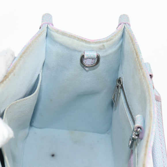 LOUIS VUITTON Monogram Empreinte On The Go PM Bag 2way Blue M46067 Auth MX449A