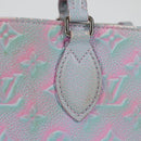 LOUIS VUITTON Monogram Empreinte On The Go PM Bag 2way Blue M46067 Auth MX449A-4