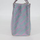 LOUIS VUITTON Monogram Empreinte On The Go PM Bag 2way Blue M46067 Auth MX449A-5