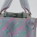LOUIS VUITTON Monogram Empreinte On The Go PM Bag 2way Blue M46067 Auth MX449M-6
