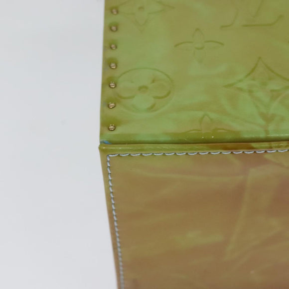 LOUIS VUITTON Monogram Vernis Bleecker Pouch Baby Blue M91003 LV Auth MX450