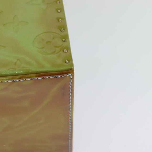 LOUIS VUITTON Monogram Vernis Bleecker Pouch Baby Blue M91003 LV Auth MX450