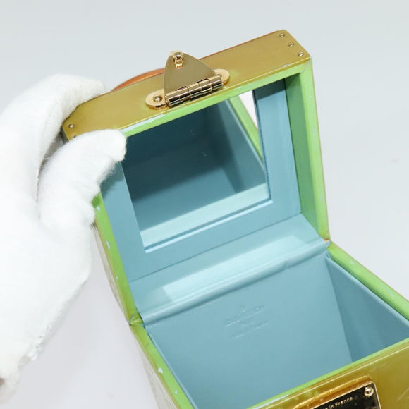 LOUIS VUITTON Monogram Vernis Bleecker Pouch Baby Blue M91003 LV Auth MX450