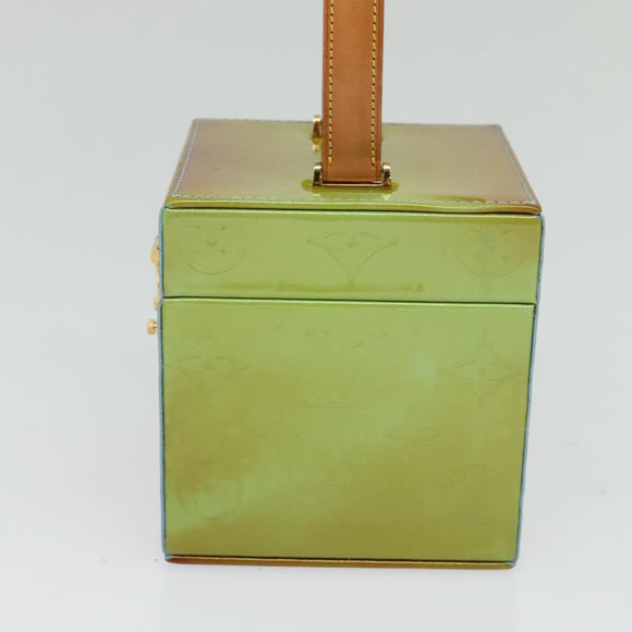 LOUIS VUITTON Monogram Vernis Bleecker Pouch Baby Blue M91003 LV Auth MX450