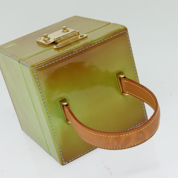 LOUIS VUITTON Monogram Vernis Bleecker Pouch Baby Blue M91003 LV Auth MX450