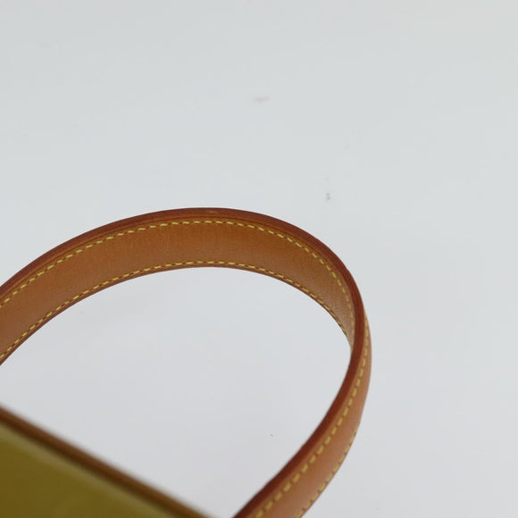 LOUIS VUITTON Monogram Vernis Bleecker Pouch Baby Blue M91003 LV Auth MX450