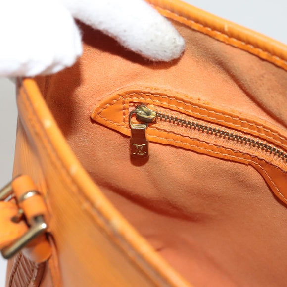 LOUIS VUITTON Epi Bucket PM Shoulder Bag Orange Mandarin M5899H LV Auth MX470