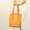 LOUIS VUITTON Epi Bucket PM Shoulder Bag Orange Mandarin M5899H LV Auth MX470-23