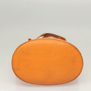 LOUIS VUITTON Epi Bucket PM Shoulder Bag Orange Mandarin M5899H LV Auth MX470-5