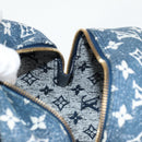 LOUIS VUITTON Monogram Denim Square bag Hand Bag Blue LV Auth MX471M-21
