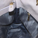 Salvatore Ferragamo Gancini Chain Shoulder Bag Leather Purple Gold Auth MX479-19