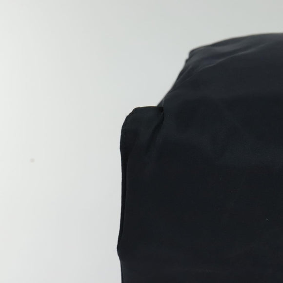PRADA Tote Bag Nylon Navy Gold Auth MX480