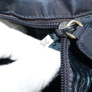 PRADA Tote Bag Nylon Navy Gold Auth MX480-11