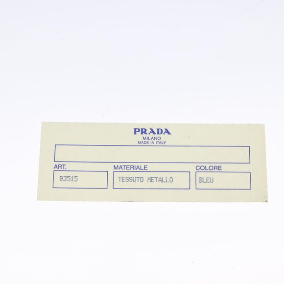 PRADA Tote Bag Nylon Navy Gold Auth MX480