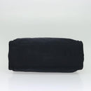 PRADA Tote Bag Nylon Navy Gold Auth MX480-5